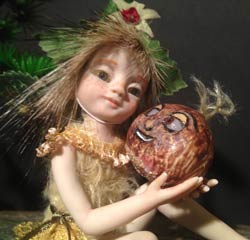 Ooak Baby Fairie Pixie Malika e la dolce Castagna - Galleria